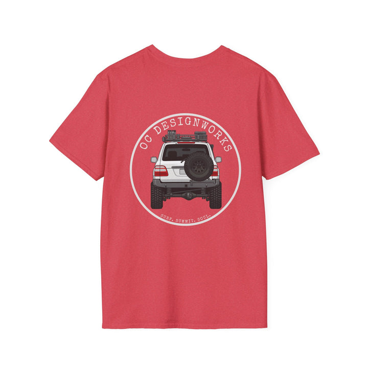 100 LC 'Yota Profile T-Shirt — Let's Go Exploring - T-Shirt - Heather Red - OC Designworks