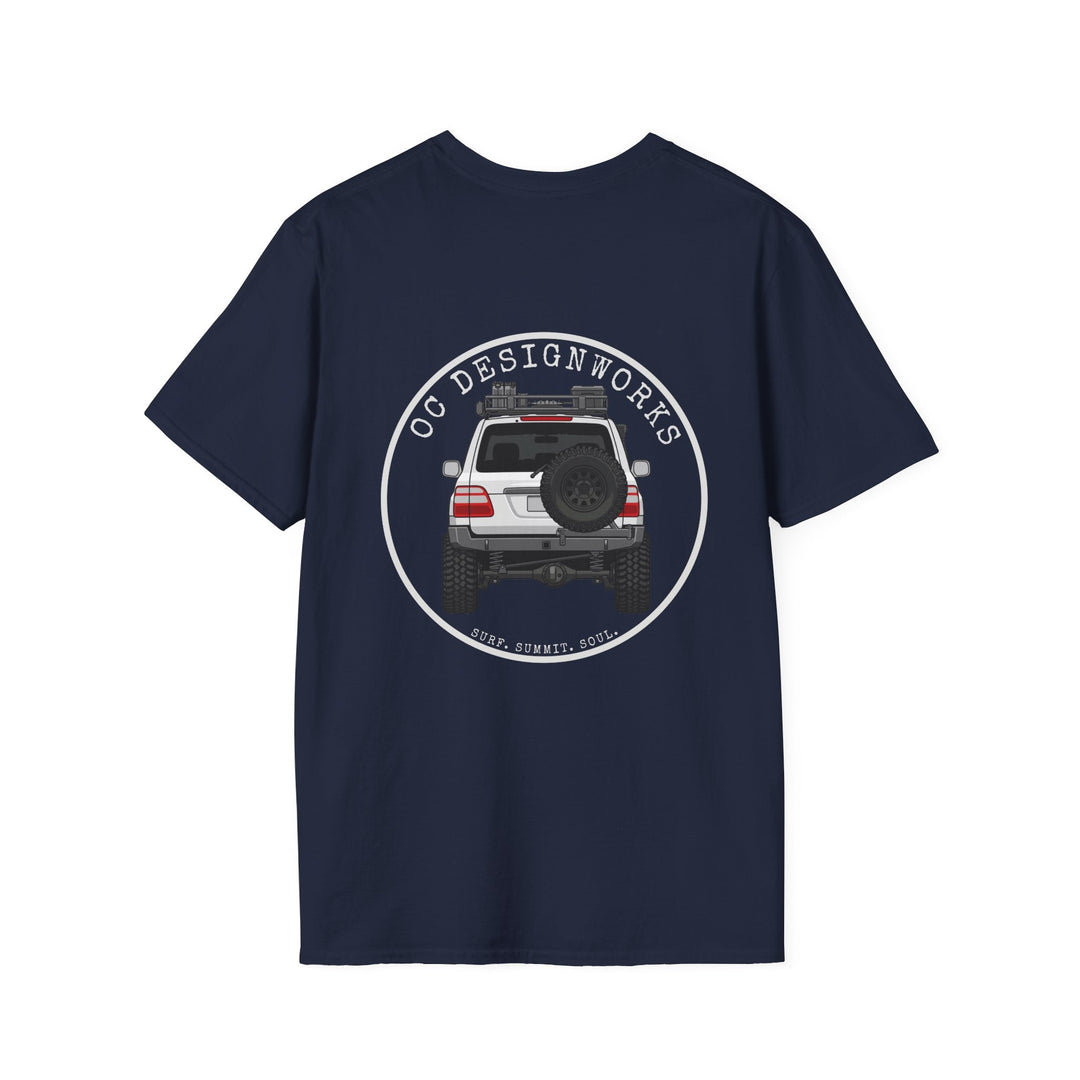 100 LC 'Yota Profile T-Shirt — Let's Go Exploring - T-Shirt - Navy - OC Designworks