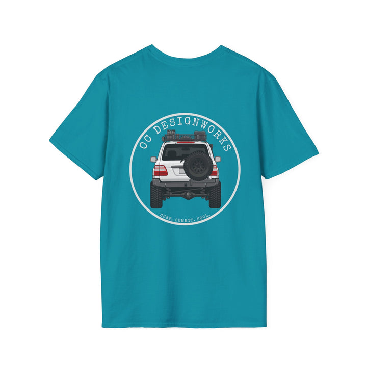 100 LC 'Yota Profile T-Shirt — Let's Go Exploring - T-Shirt - Tropical Blue - OC Designworks