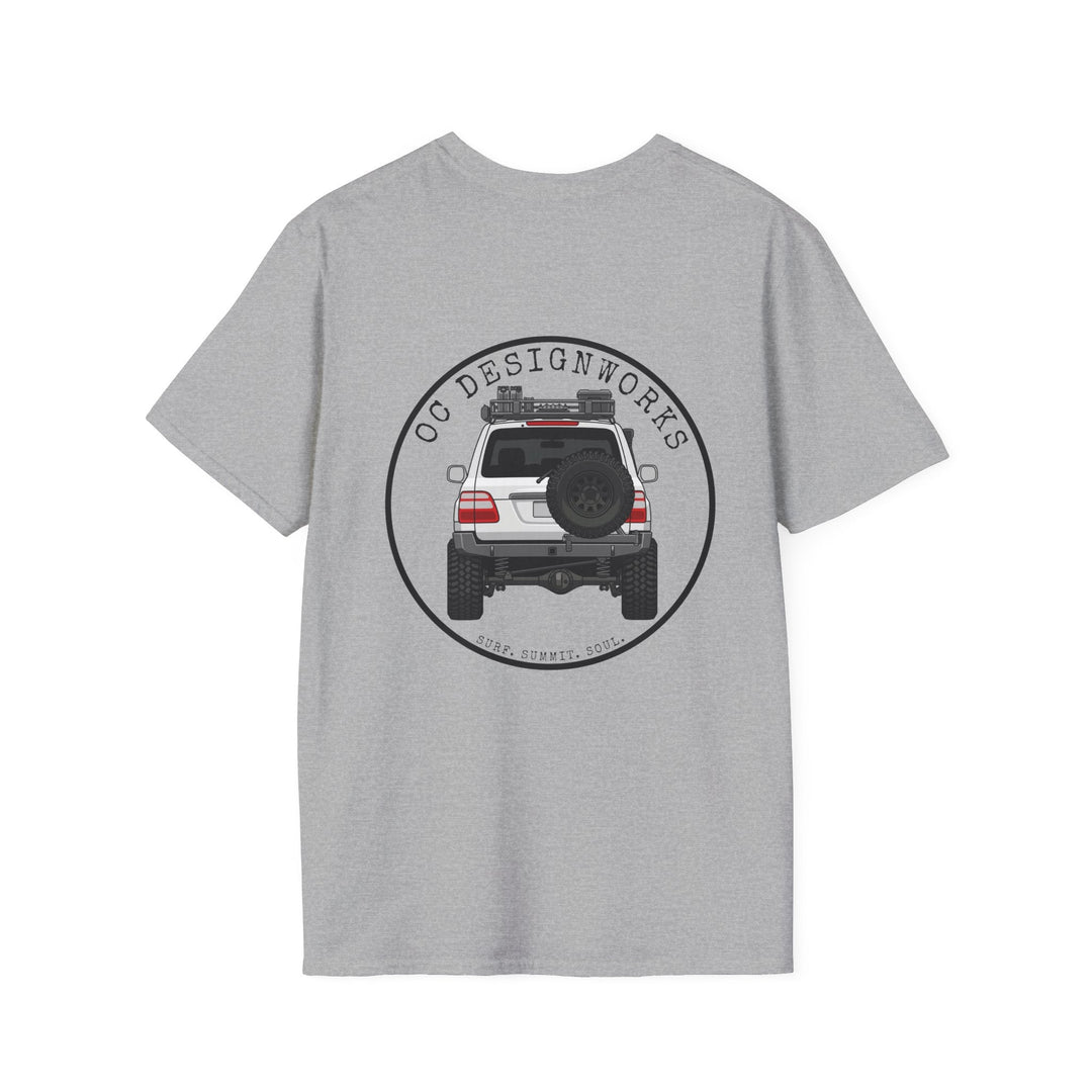 100 LC 'Yota Profile T-Shirt — Let's Go Exploring - T-Shirt - Sport Grey - OC Designworks
