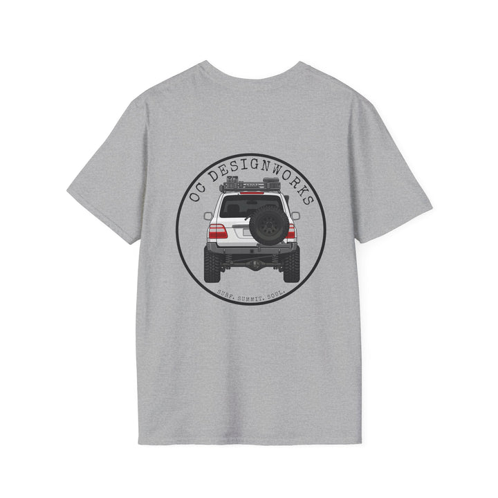 100 LC 'Yota Profile T-Shirt — Let's Go Exploring - T-Shirt - Sport Grey - OC Designworks