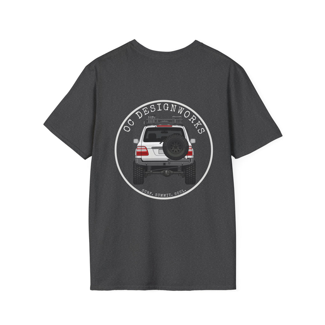 100 LC 'Yota Profile T-Shirt — Let's Go Exploring - T-Shirt - Dark Heather - OC Designworks