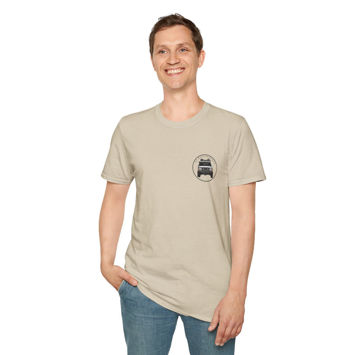 100 LC 'Yota Profile T-Shirt — Let's Go Exploring - T-Shirt - Sand - OC Designworks
