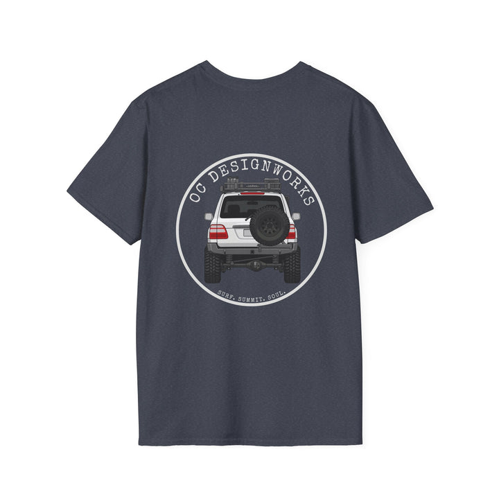 100 LC 'Yota Profile T-Shirt — Let's Go Exploring - T-Shirt - Heather Navy - OC Designworks