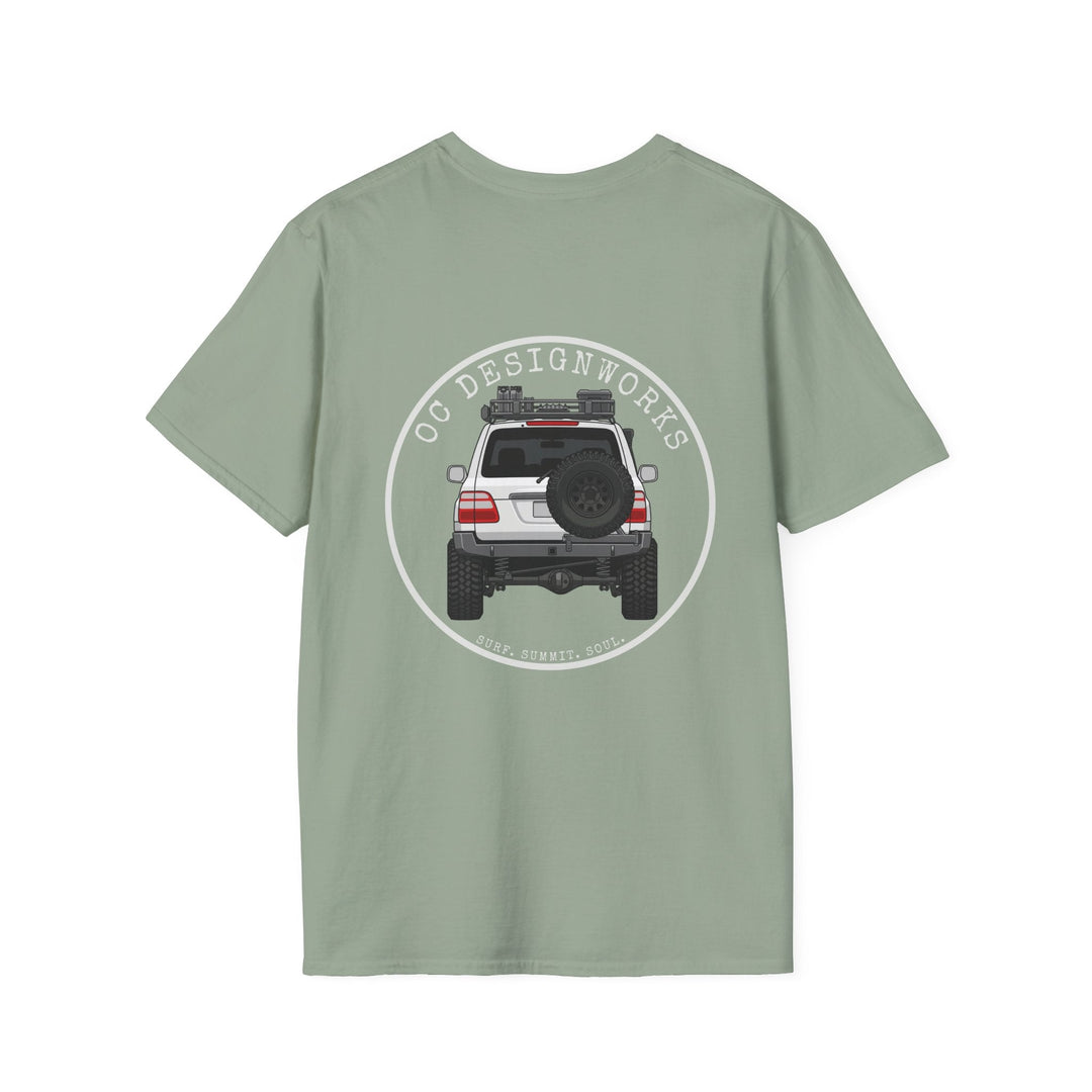 100 LC 'Yota Profile T-Shirt — Let's Go Exploring - T-Shirt - Sage - OC Designworks