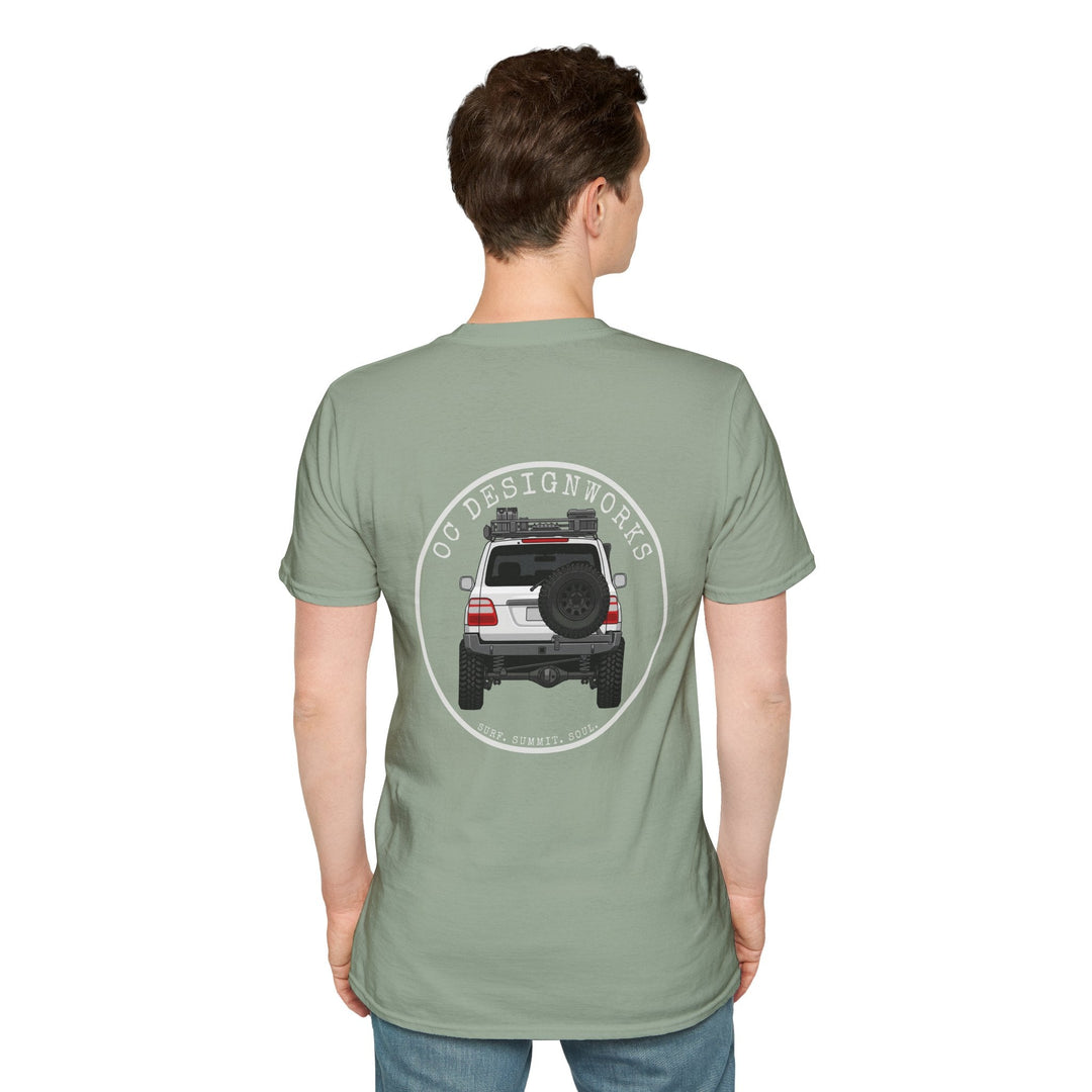 100 LC 'Yota Profile T-Shirt — Let's Go Exploring - T-Shirt - Sage - OC Designworks