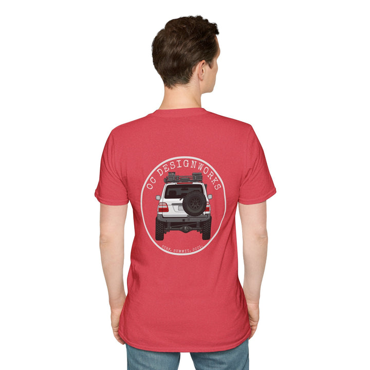 100 LC 'Yota Profile T-Shirt — Let's Go Exploring - T-Shirt - Heather Red - OC Designworks