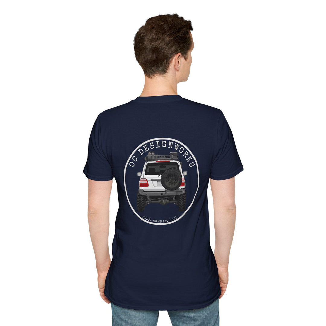 100 LC 'Yota Profile T-Shirt — Let's Go Exploring - T-Shirt - Navy - OC Designworks
