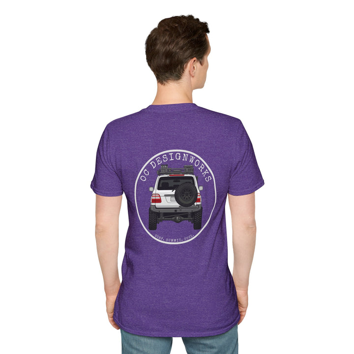 100 LC 'Yota Profile T-Shirt — Let's Go Exploring - T-Shirt - Heather Purple - OC Designworks