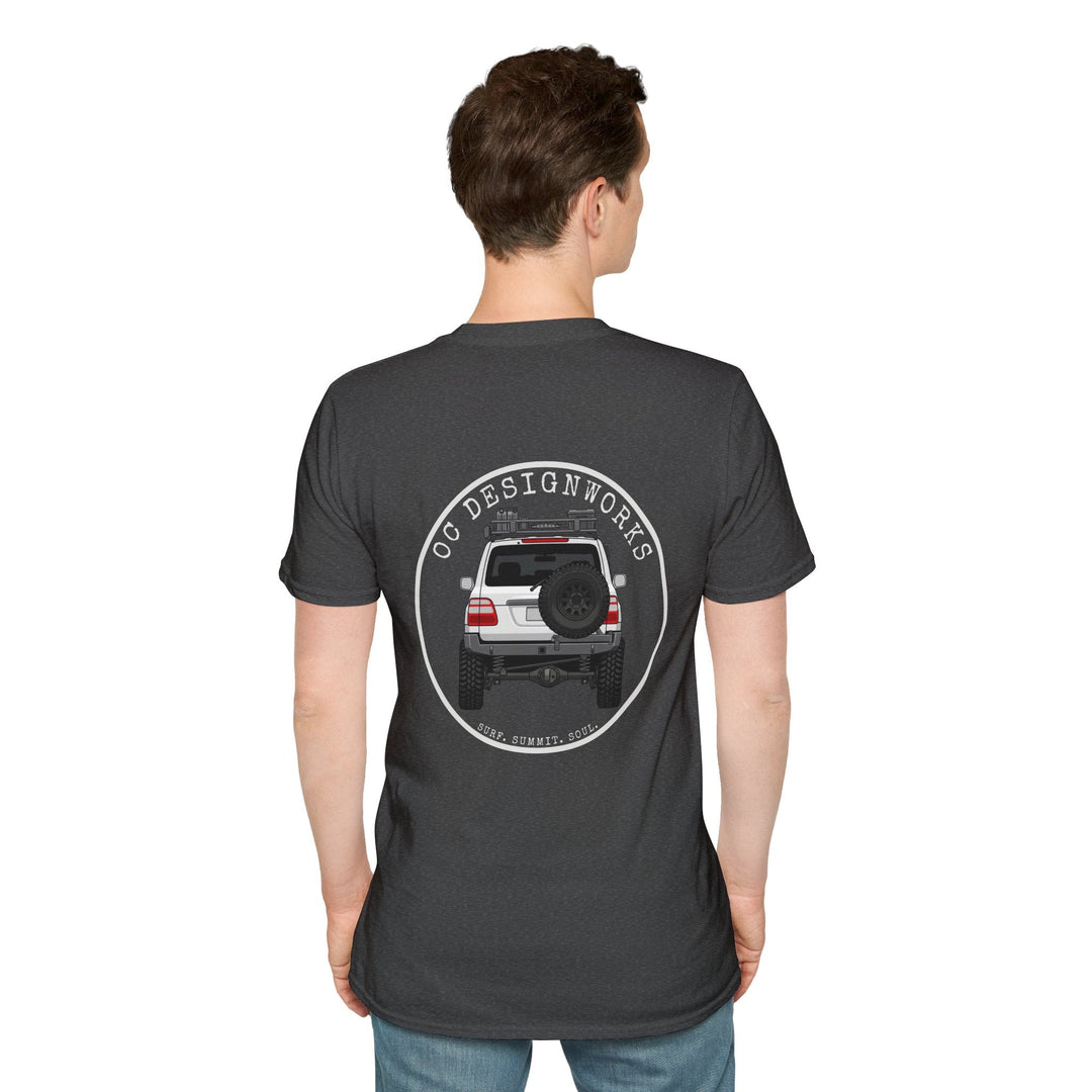 100 LC 'Yota Profile T-Shirt — Let's Go Exploring - T-Shirt - Dark Heather - OC Designworks