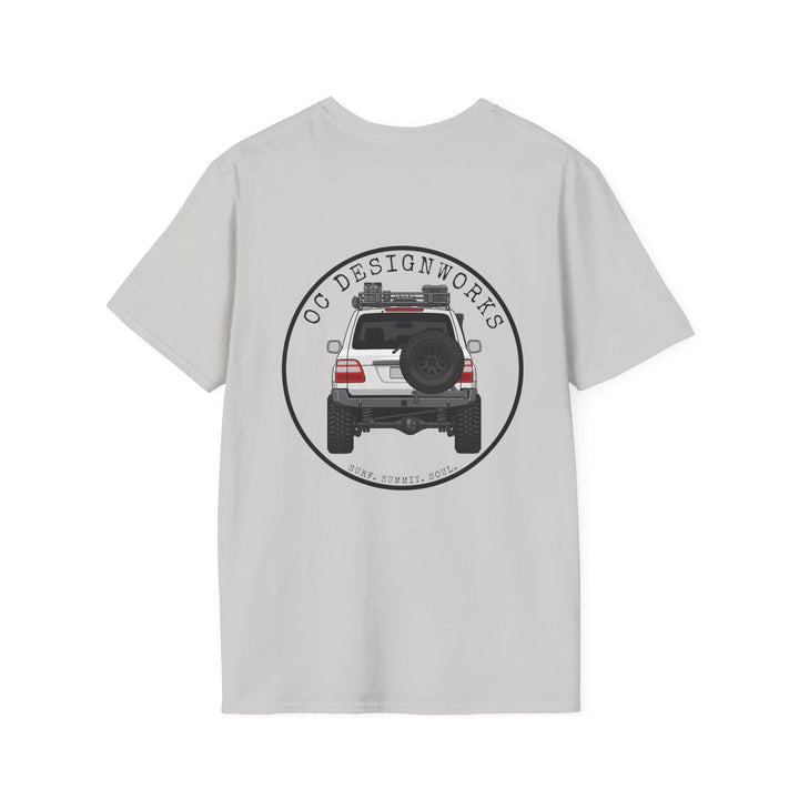 100 LC 'Yota Profile T-Shirt — Let's Go Exploring - T-Shirt - Ice Grey - OC Designworks