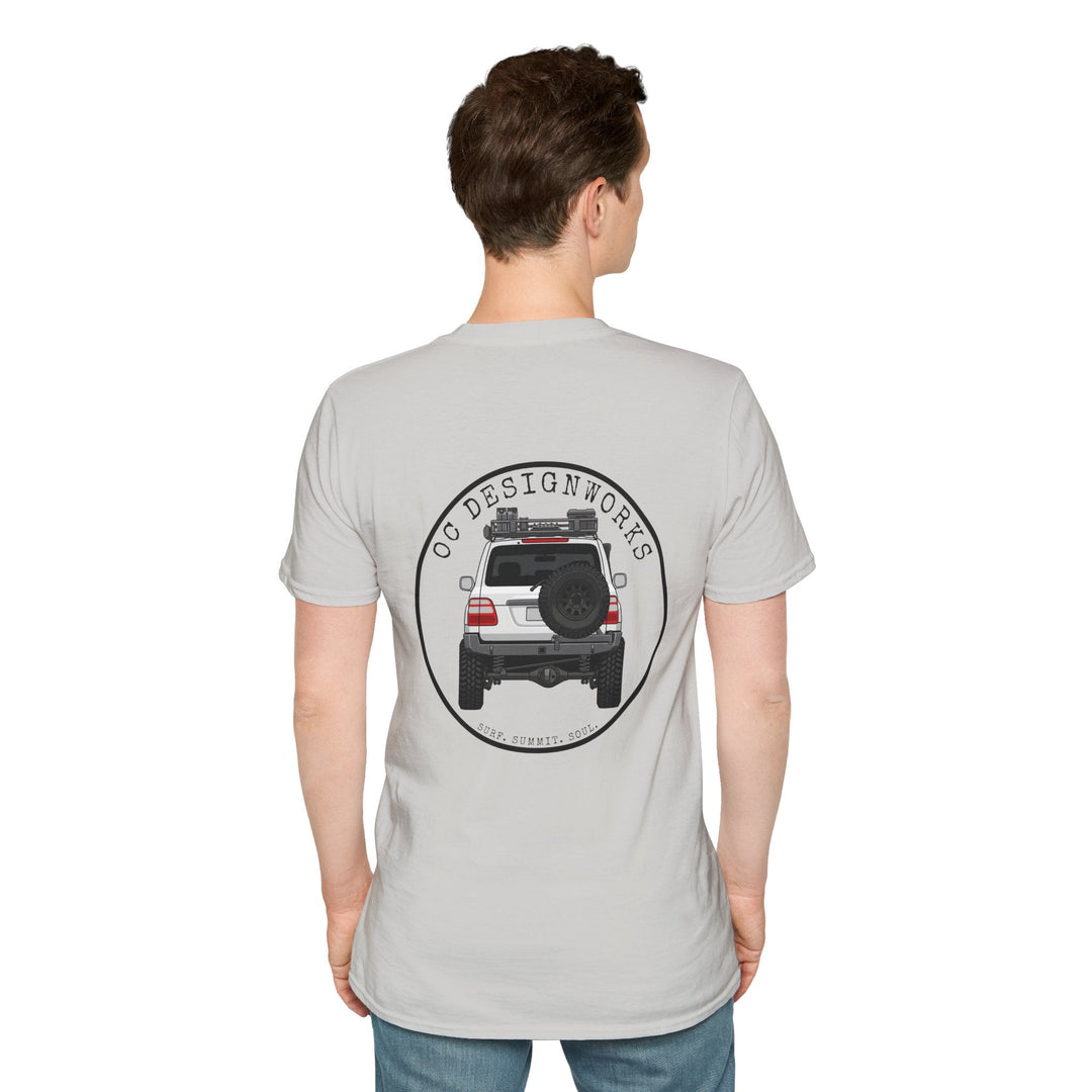 100 LC 'Yota Profile T-Shirt — Let's Go Exploring - T-Shirt - Ice Grey - OC Designworks