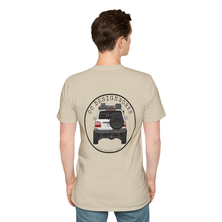 100 LC 'Yota Profile T-Shirt — Let's Go Exploring - T-Shirt - Sand - OC Designworks