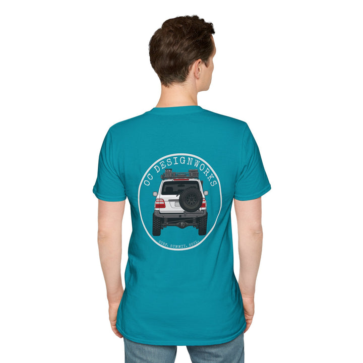 100 LC 'Yota Profile T-Shirt — Let's Go Exploring - T-Shirt - Tropical Blue - OC Designworks