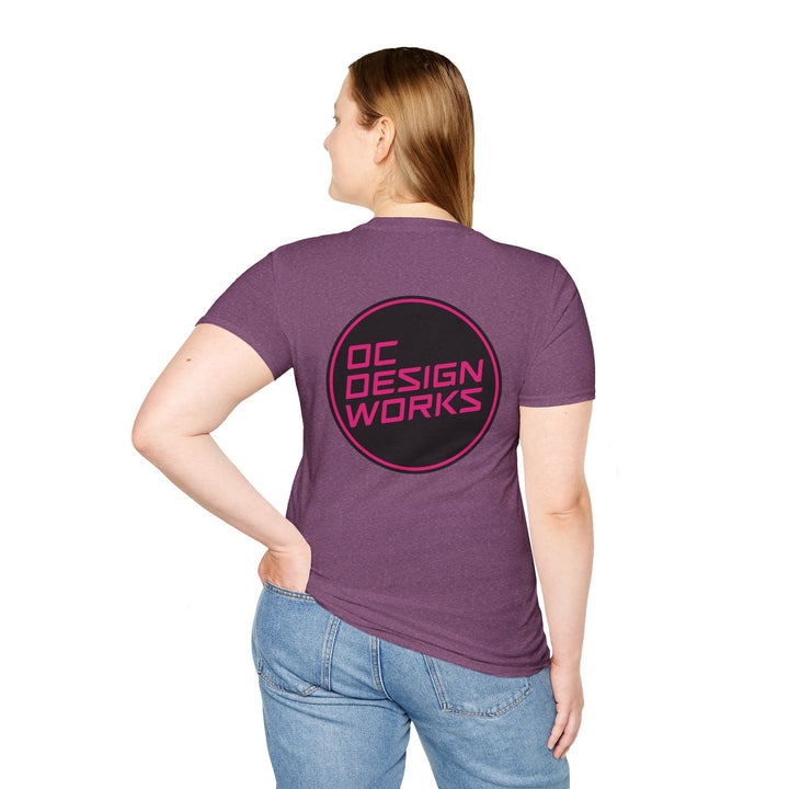 Heritage T-Shirt — Magenta Logo - OC Designworks