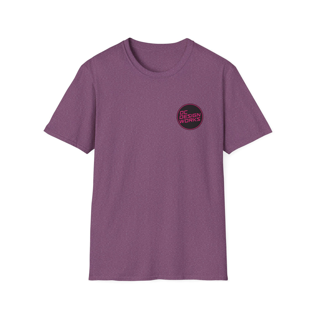 Heritage T-Shirt — Magenta Logo - OC Designworks