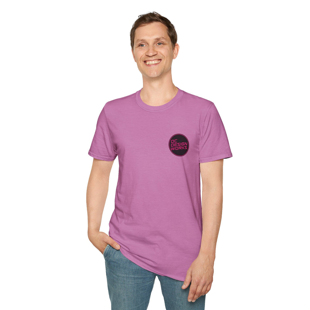Heritage T-Shirt — Magenta Logo - OC Designworks