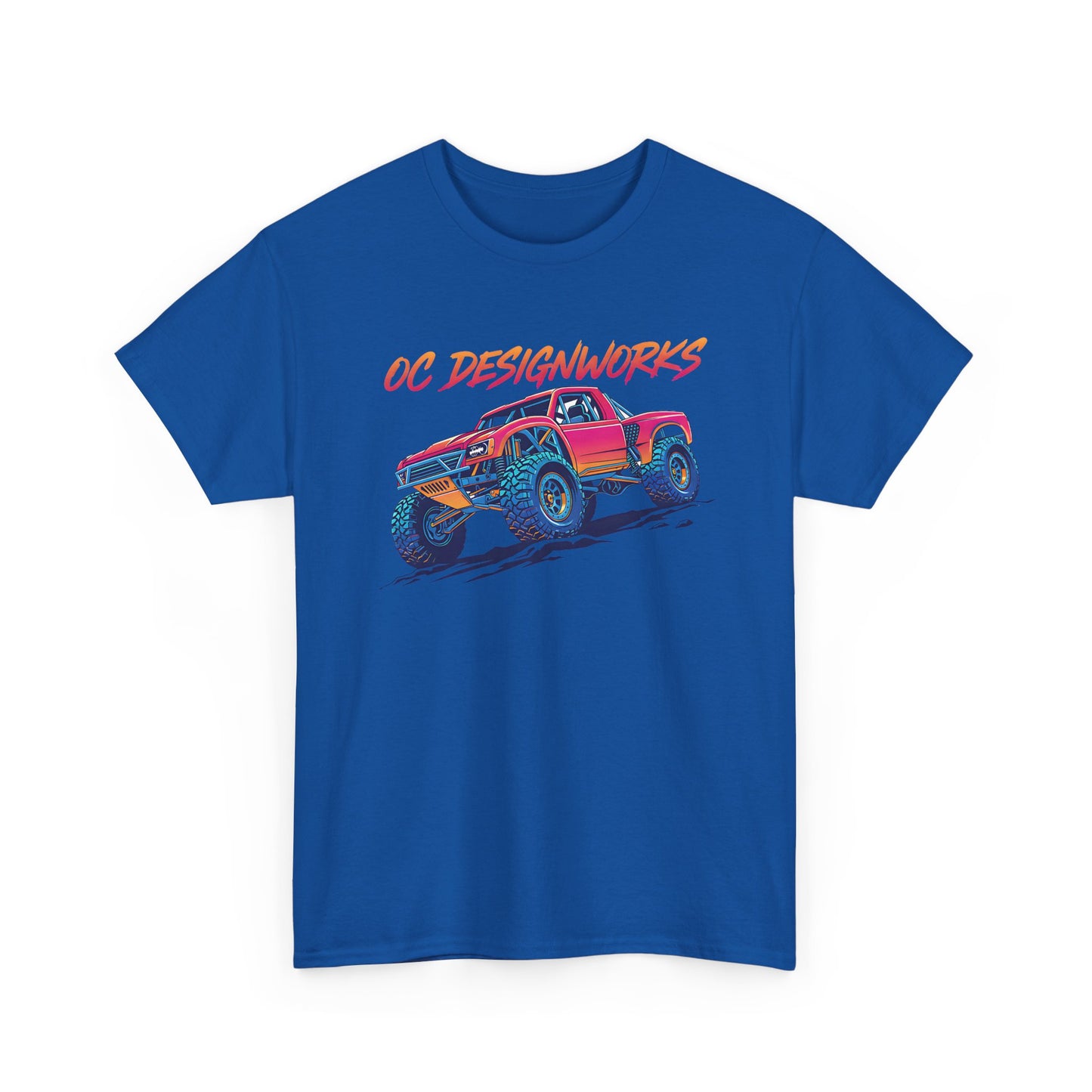 Monster Truck Graphic Tee — "OC Designworks" Retro Off-Road Shirt