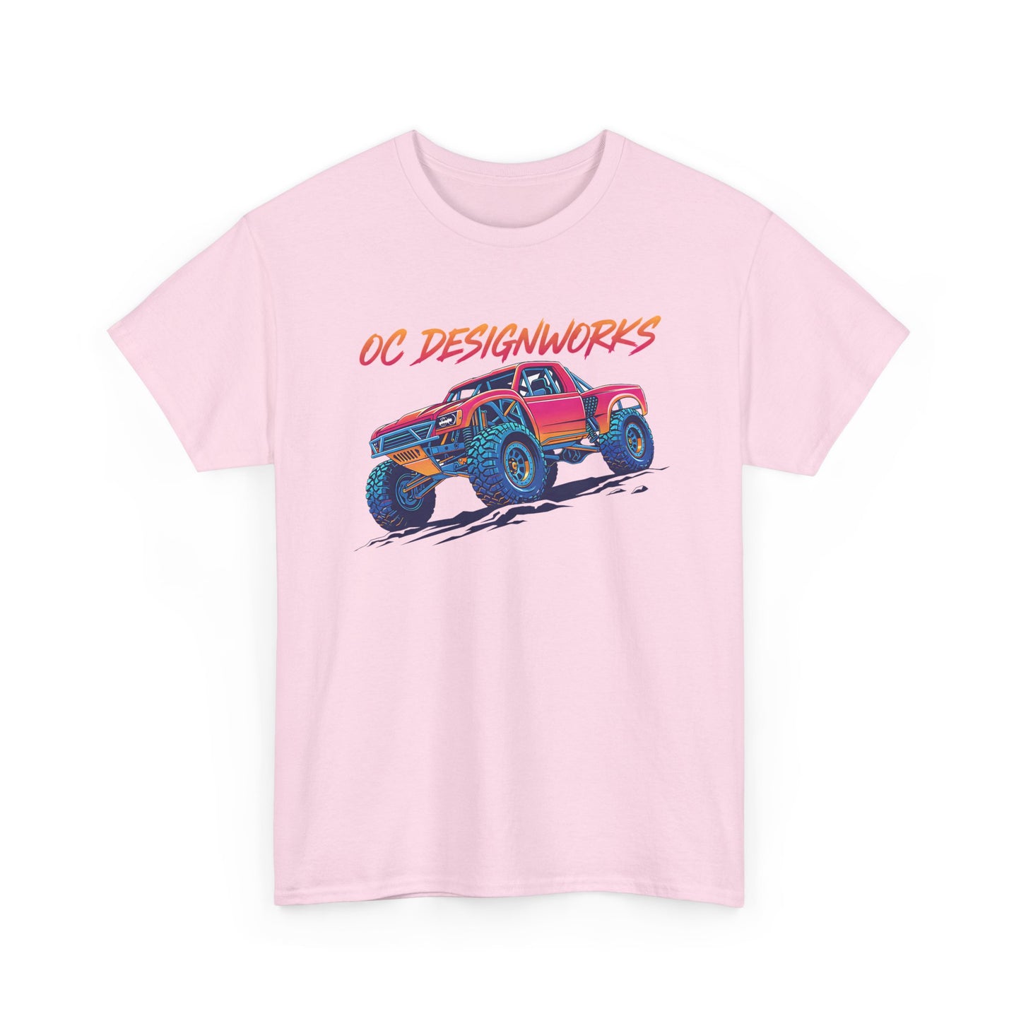Monster Truck Graphic Tee — "OC Designworks" Retro Off-Road Shirt