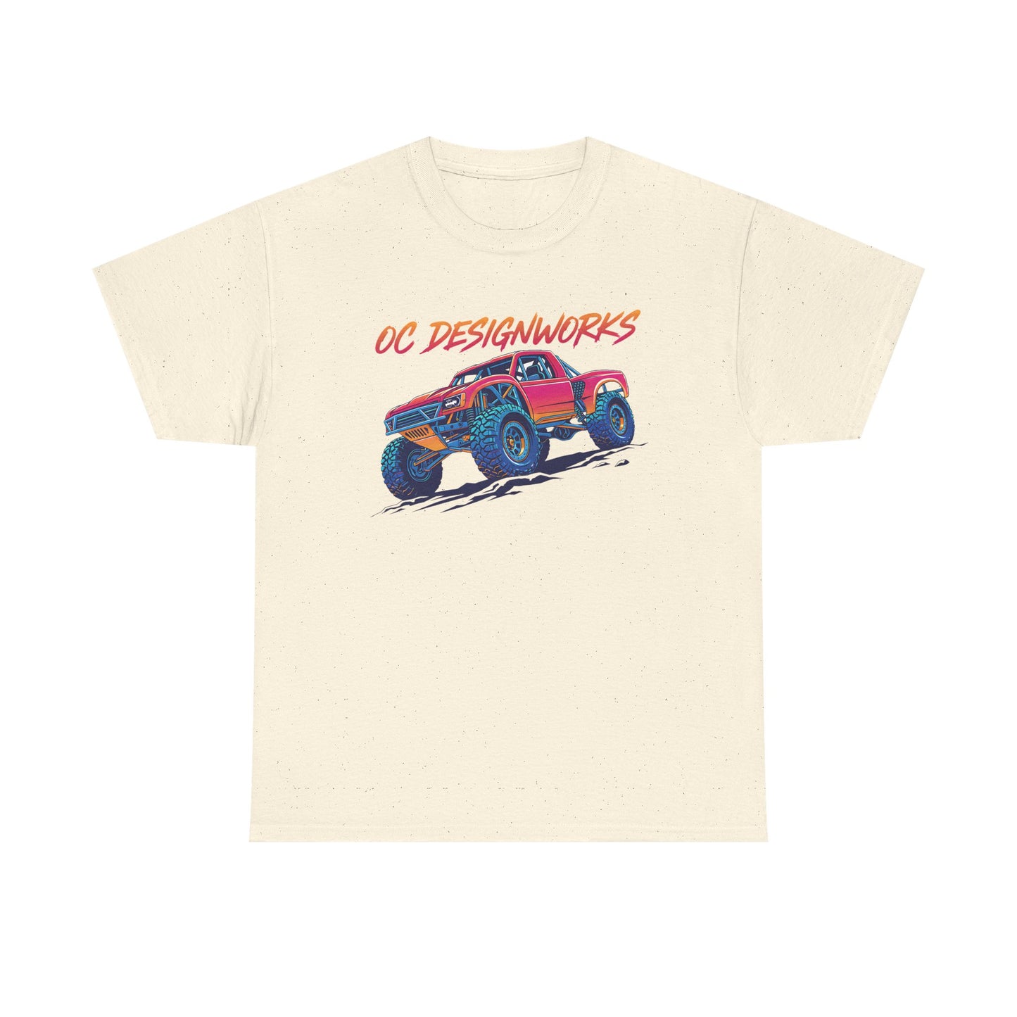 Monster Truck Graphic Tee — "OC Designworks" Retro Off-Road Shirt