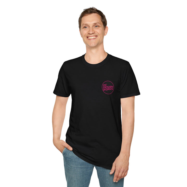 Heritage T-Shirt — Magenta Logo - OC Designworks