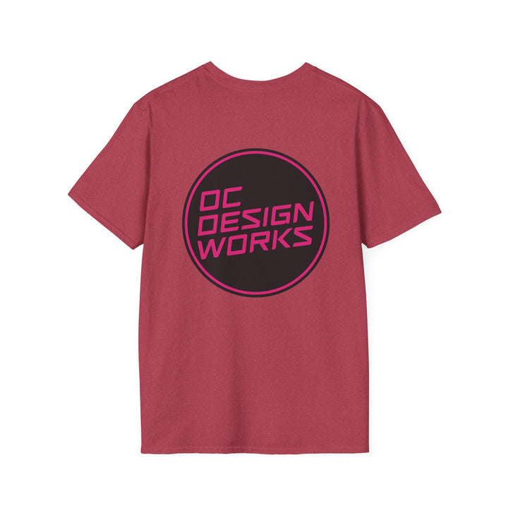 Heritage T-Shirt — Magenta Logo - OC Designworks