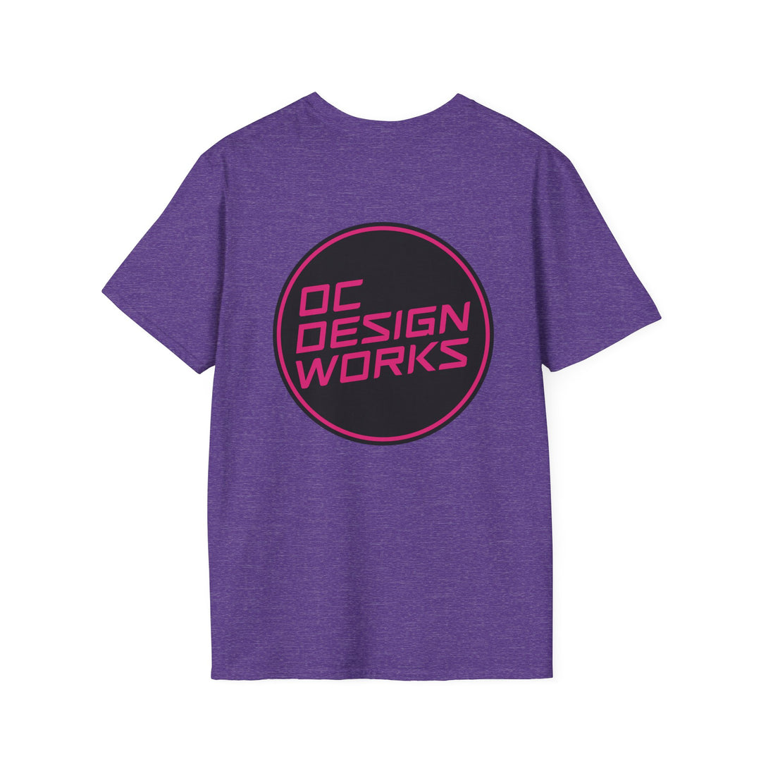 Heritage T-Shirt — Magenta Logo - OC Designworks