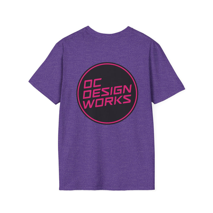 Heritage T-Shirt — Magenta Logo - OC Designworks