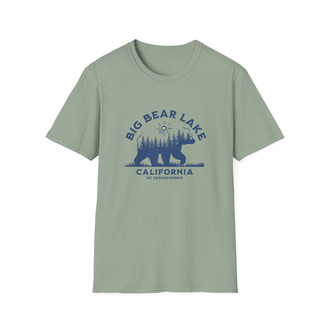 Big Bear Lake California Alpine Silhouette T-Shirt - OC Designworks