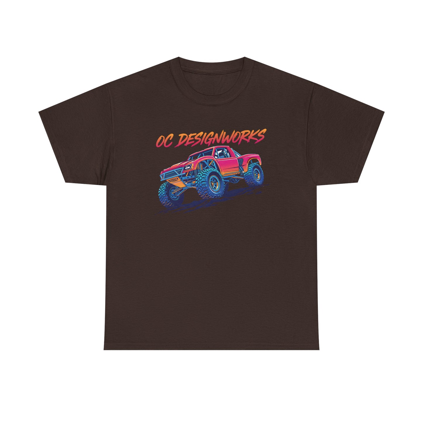 Monster Truck Graphic Tee — "OC Designworks" Retro Off-Road Shirt