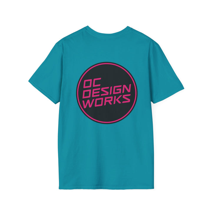 Heritage T-Shirt — Magenta Logo - OC Designworks