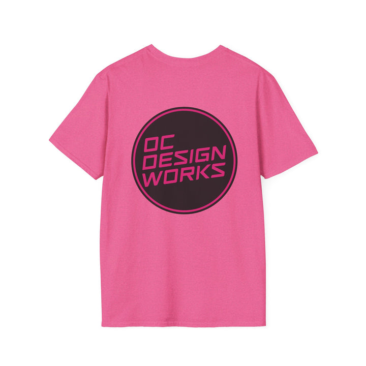 Heritage T-Shirt — Magenta Logo - OC Designworks