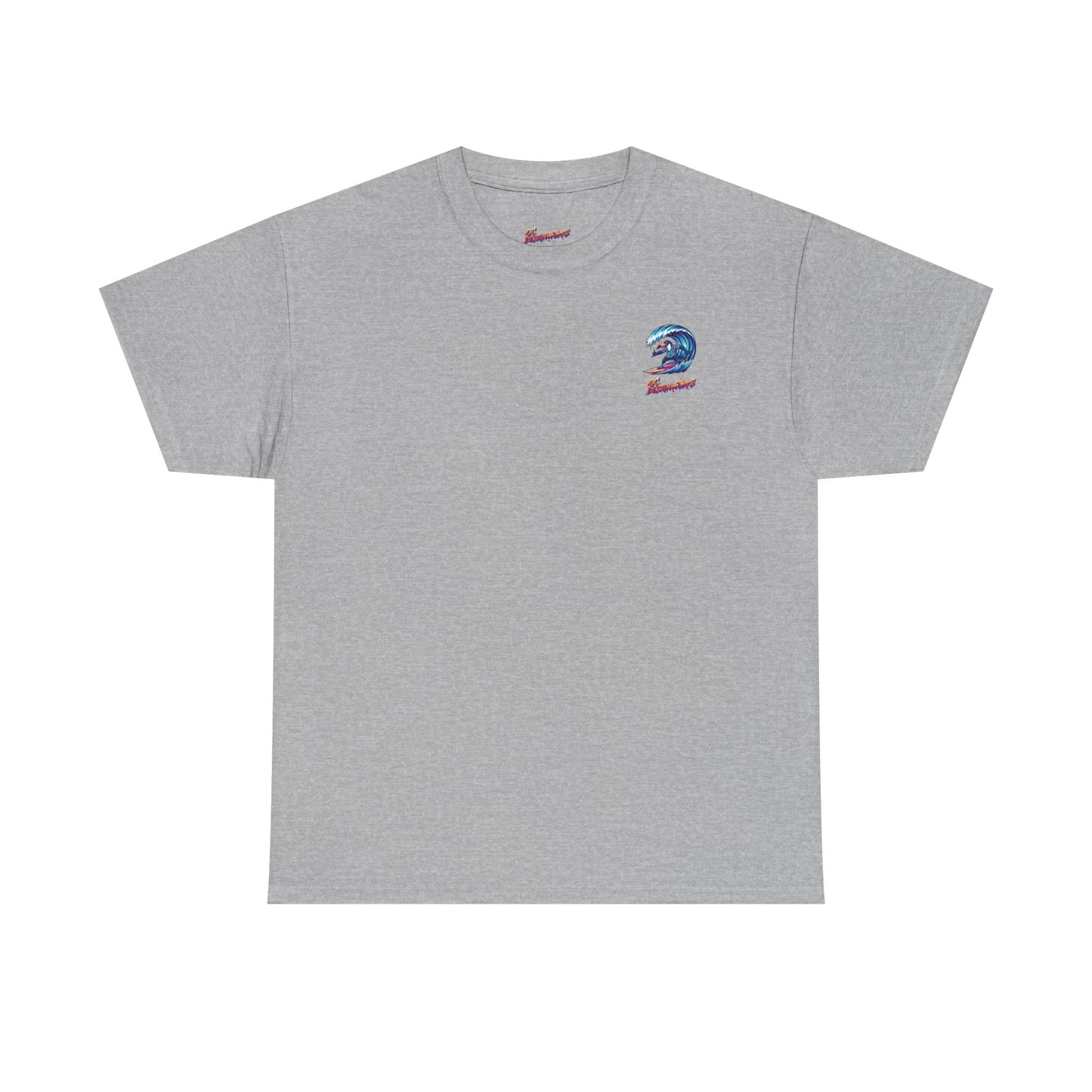 Surfing Wave Graphic Tee — 'Los Bombers' Retro Surf Shirt
