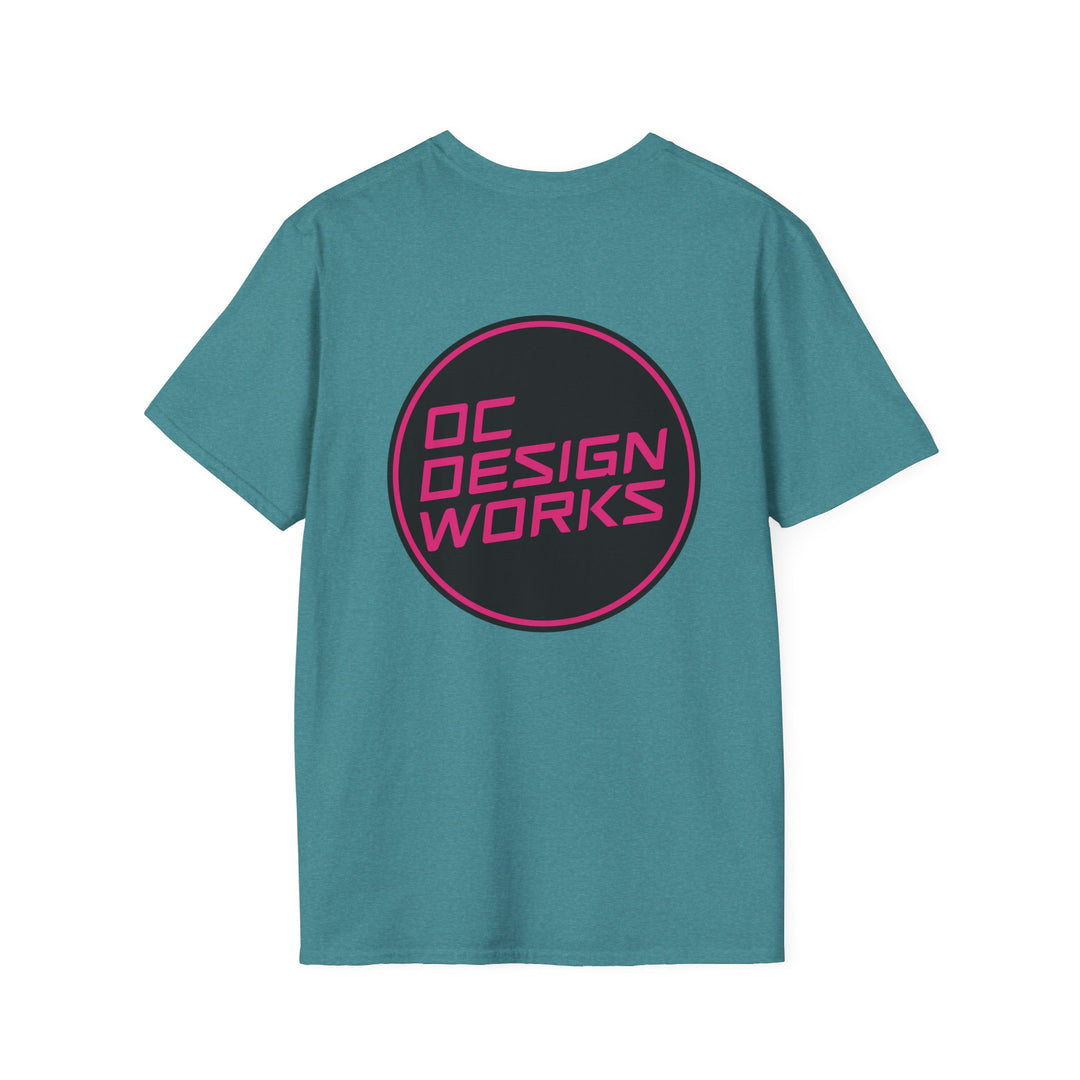Heritage T-Shirt — Magenta Logo - OC Designworks