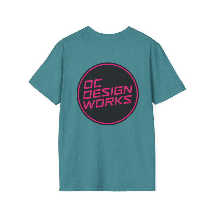 Heritage T-Shirt — Magenta Logo - OC Designworks