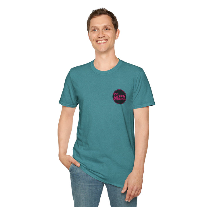 Heritage T-Shirt — Magenta Logo - OC Designworks