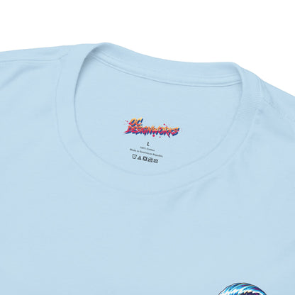 Surfing Wave Graphic Tee — 'Los Bombers' Retro Surf Shirt