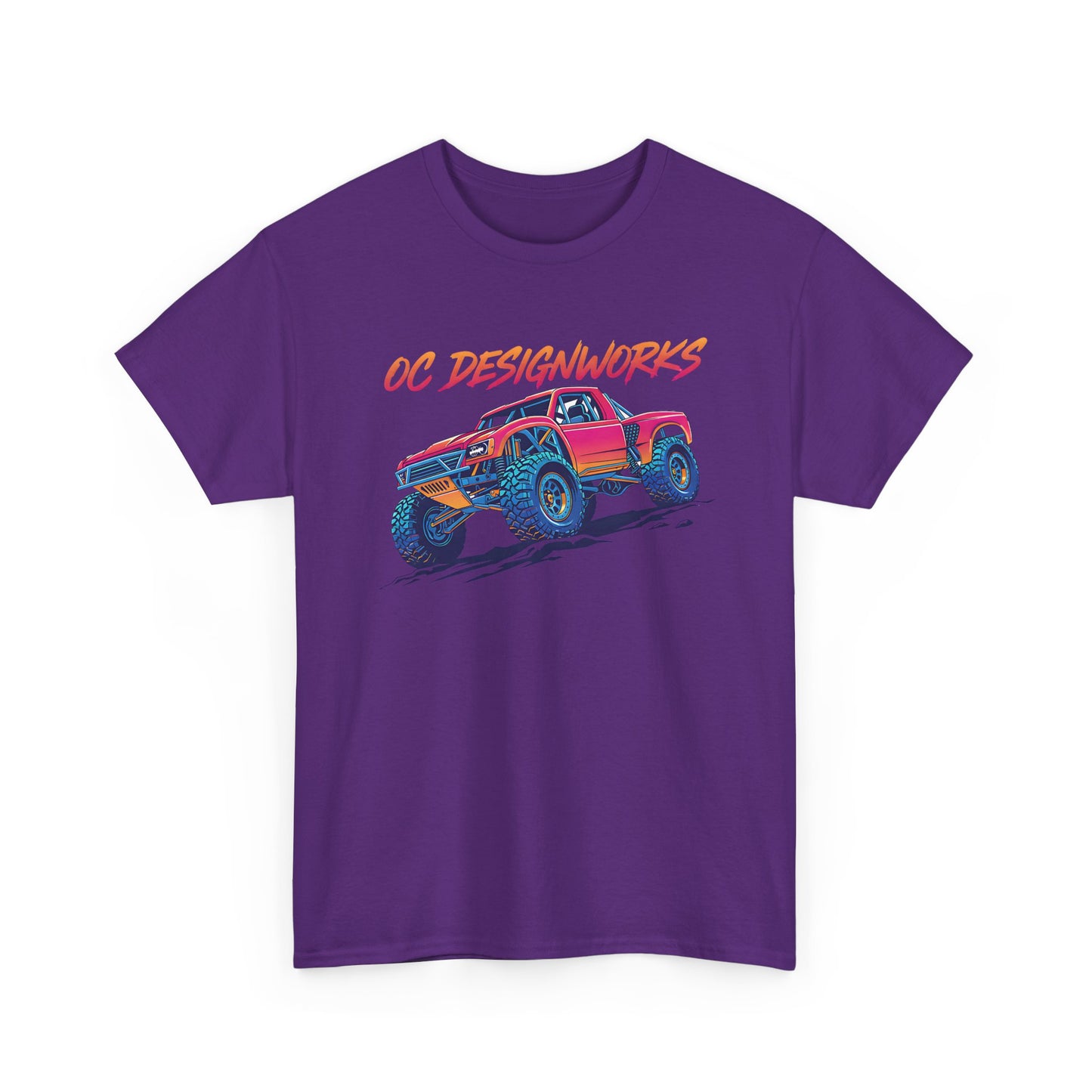 Monster Truck Graphic Tee — "OC Designworks" Retro Off-Road Shirt