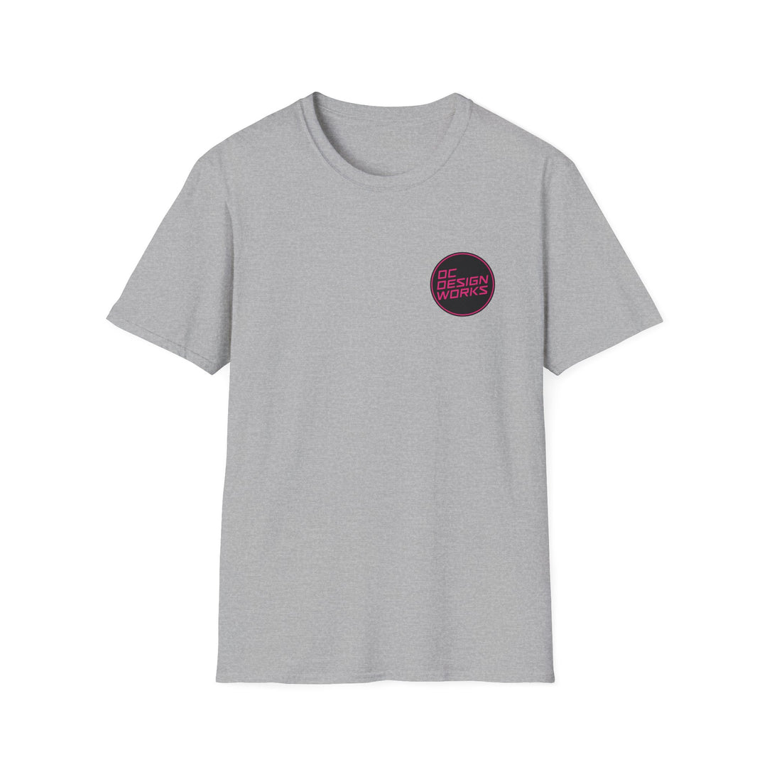 Heritage T-Shirt — Magenta Logo - OC Designworks