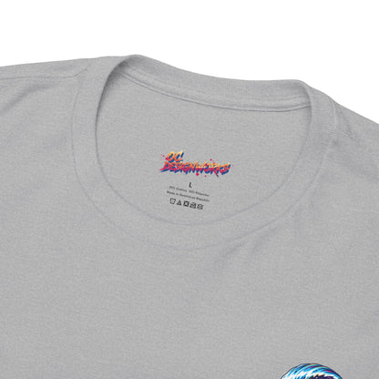 Surfing Wave Graphic Tee — 'Los Bombers' Retro Surf Shirt