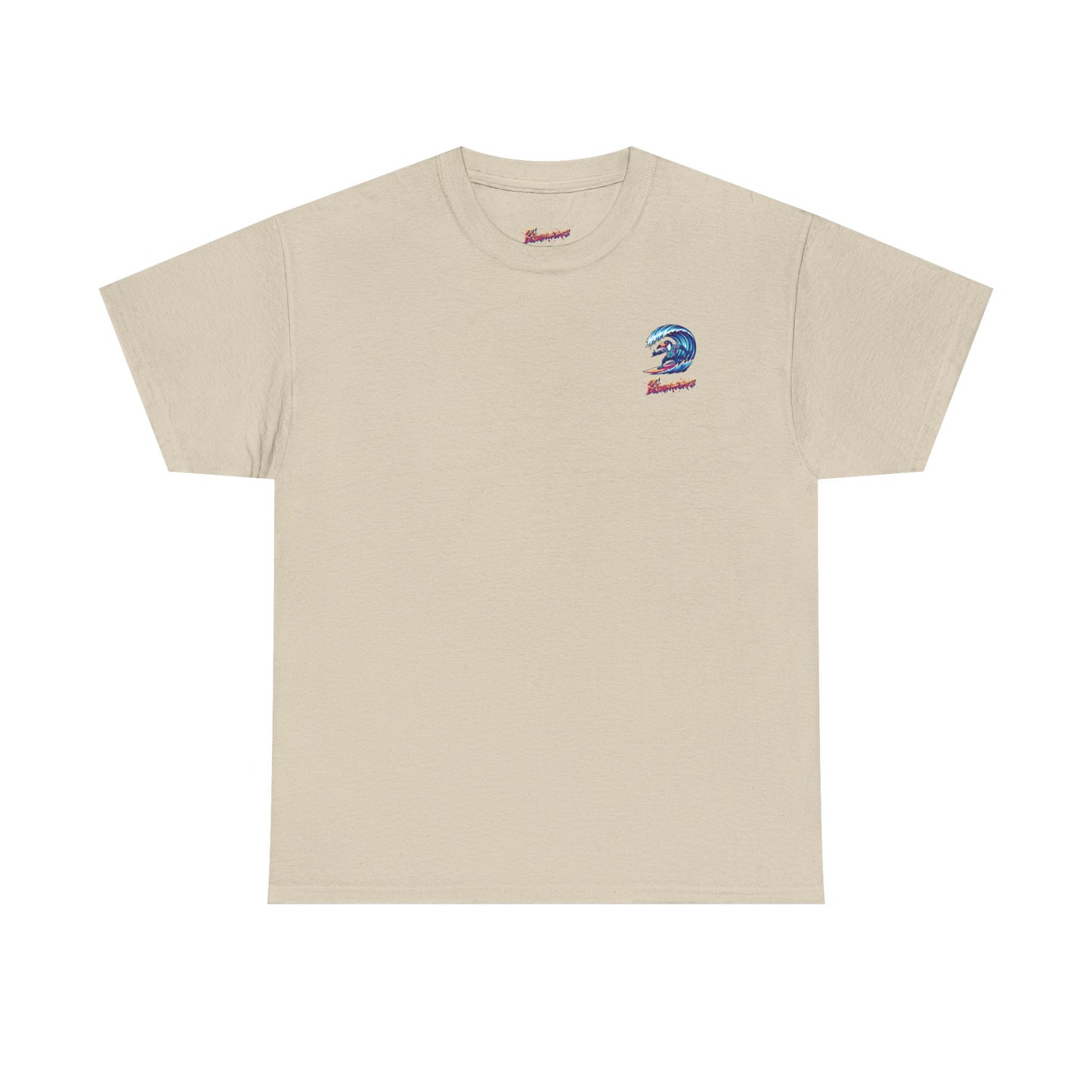 Surfing Wave Graphic Tee — 'Los Bombers' Retro Surf Shirt