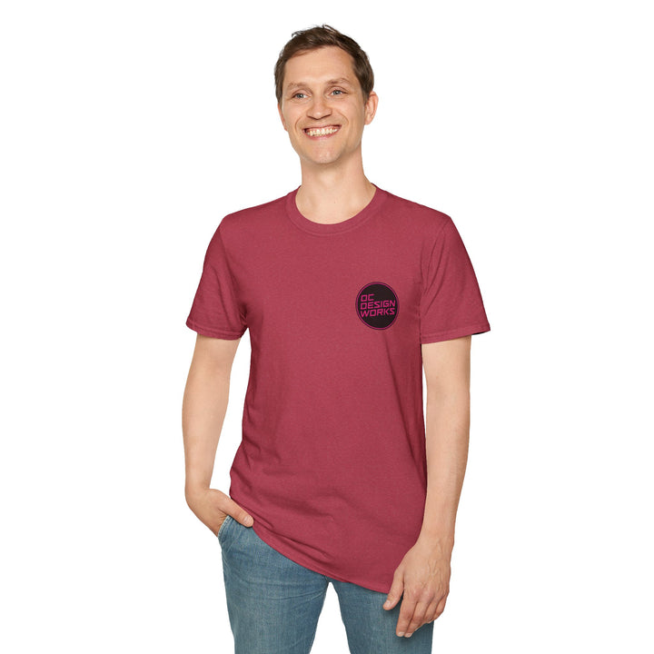 Heritage T-Shirt — Magenta Logo - OC Designworks