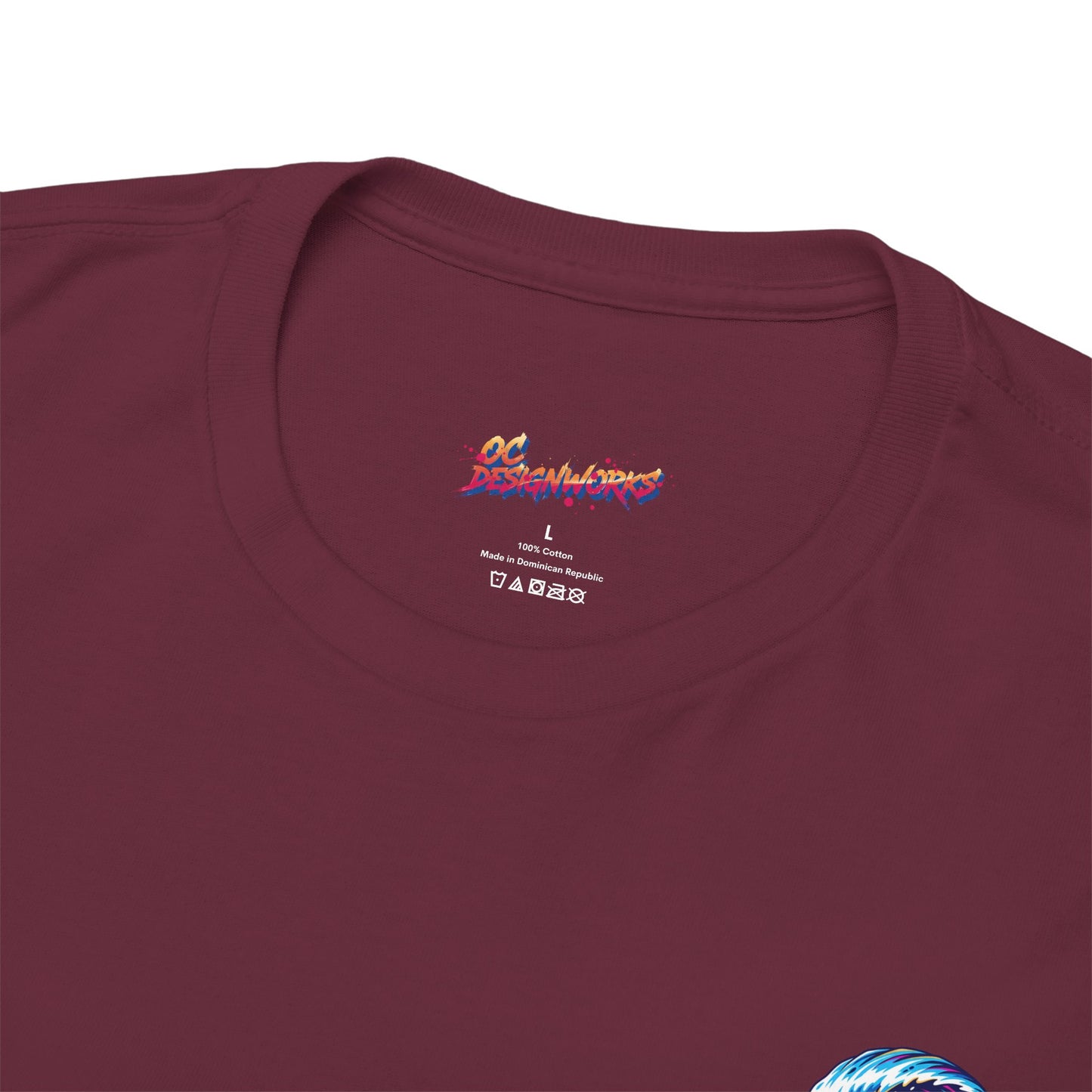 Surfing Wave Graphic Tee — 'Los Bombers' Retro Surf Shirt