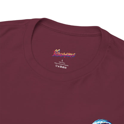 Surfing Wave Graphic Tee — 'Los Bombers' Retro Surf Shirt