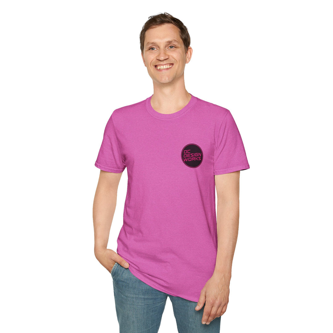 Heritage T-Shirt — Magenta Logo - OC Designworks