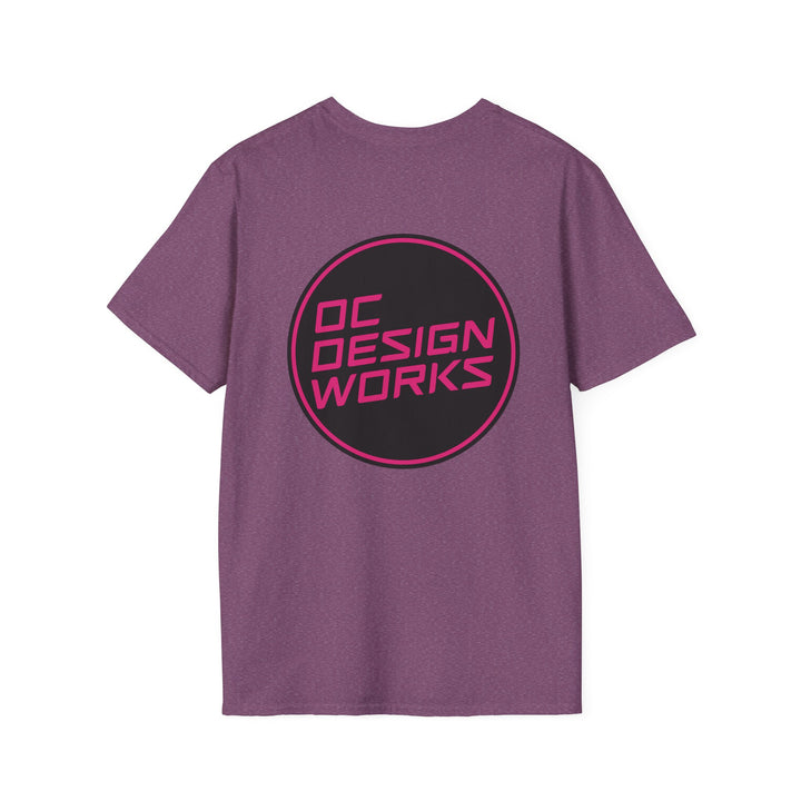 Heritage T-Shirt — Magenta Logo - OC Designworks
