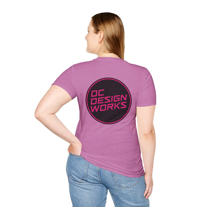 Heritage T-Shirt — Magenta Logo - OC Designworks