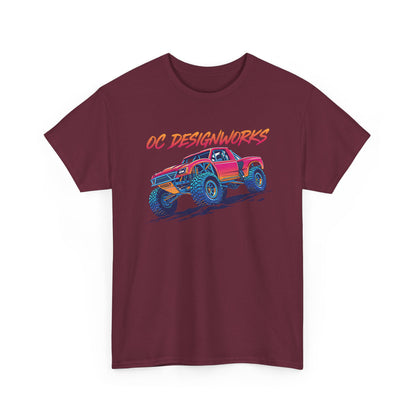 Monster Truck Graphic Tee — "OC Designworks" Retro Off-Road Shirt