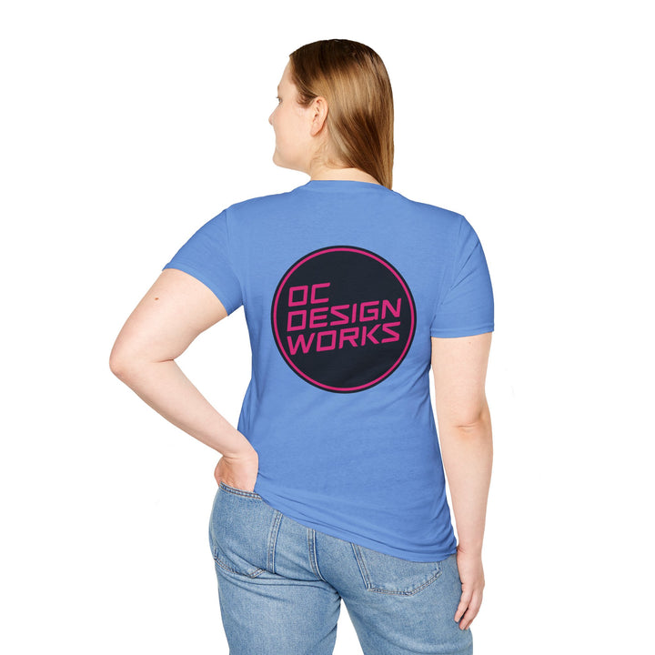 Heritage T-Shirt — Magenta Logo - OC Designworks