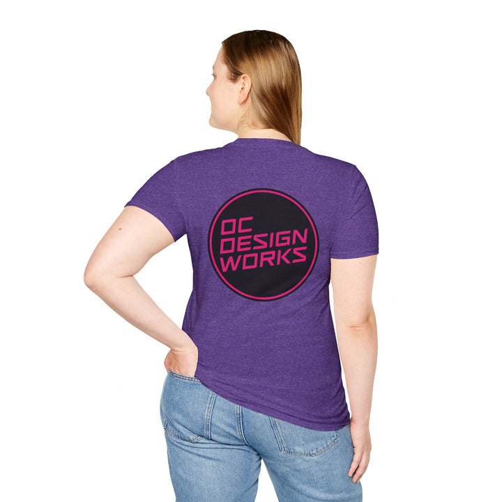 Heritage T-Shirt — Magenta Logo - OC Designworks
